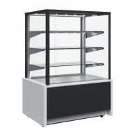 Витрина кондитерская Carboma KC70 VM 0,6-1 LIGHT9006-9005(ВХСв-0,6д Сube ТЕХНО)