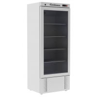 Шкаф холодильный Carboma R560 С (стекло) Inox