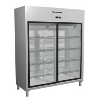 Шкаф холодильный Carboma R1400К (купе) Inox