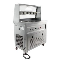 Фризер для жареного мороженого Foodatlas KCB-1Y (световой короб, стол для топпингов)