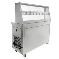 Фризер для жареного мороженого Foodatlas KCB-2Y (контейн., стол д/топпингов, 2 компрессора)