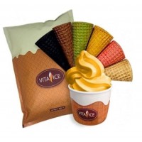 Сухая смесь для мягкого мороженого Vita Ice 513122, Соленая карамель, ЛАЙТ