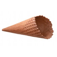 Вафельный рожок Колибри Стандарт 185 с какао с естественным краем