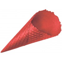 Вафельный рожок Колибри Стандарт 185 красный с естественным краем