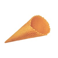 Вафельный рожок Колибри Стандарт 185 желтый с естественным краем