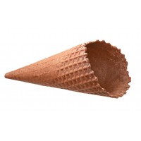 Вафельный рожок Колибри Стандарт 150 с какао с естественным краем