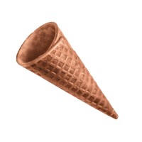 Вафельный рожок Колибри Стандарт 110 с какао с ровным краем