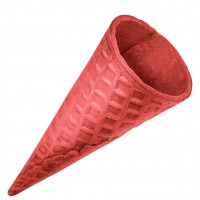 Вафельный рожок Колибри Стандарт 110 красный с ровным краем