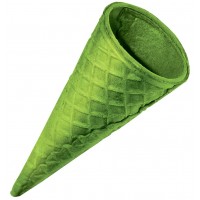 Вафельный рожок Колибри Стандарт 110 зеленый с ровным краем
