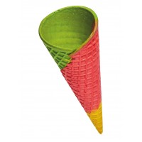 Вафельный рожок Колибри Стандарт 160 трехцветный с ровным краем