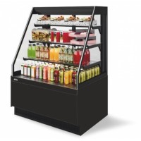 Витрина кондитерская Chilz Vete II kub OFT 90, Чёрный муар/Металлик