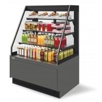 Витрина кондитерская Chilz Vete II kub OFT 130, Антрацит/Серый матовый 