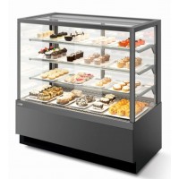 Витрина кондитерская Chilz Vete kub 130, Антрацит/Серый матовый