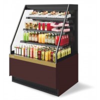 Витрина кондитерская Chilz Vete II kub OF 130, Шоколад/Золотой глянец