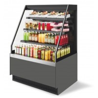 Витрина кондитерская Chilz Vete II kub OF 90, Серый матовый/шлиф. нерж.