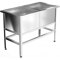 Ванна моечная GPsteel ВМ-2 1240/630/850-э