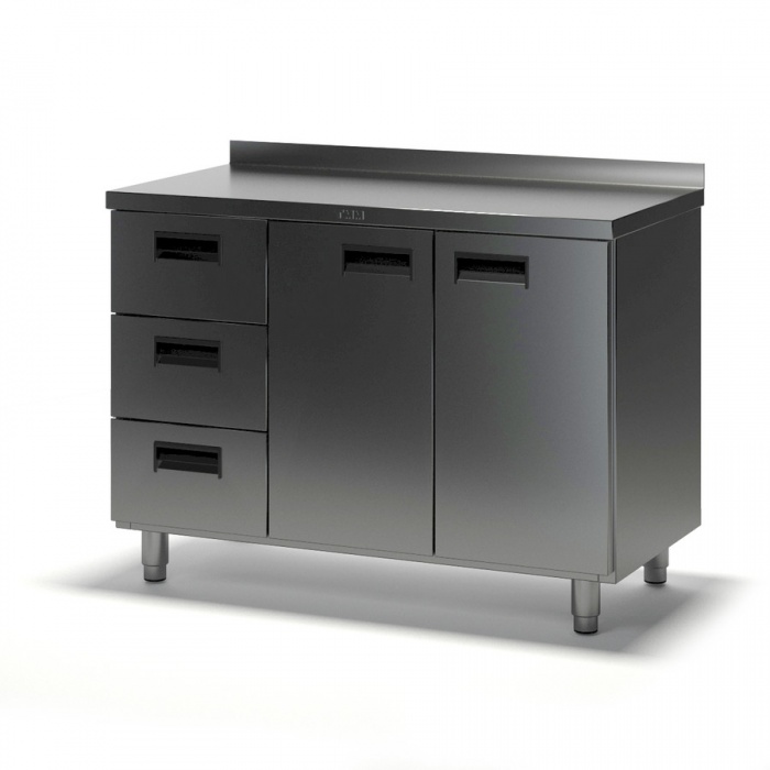 Стол производственный с дверьми ТММ СКДЗ-2/1200/700