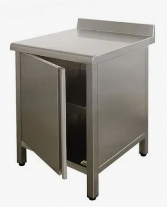 Стол производственный с дверьми ТММ ТМ-2/700/700 без мойки