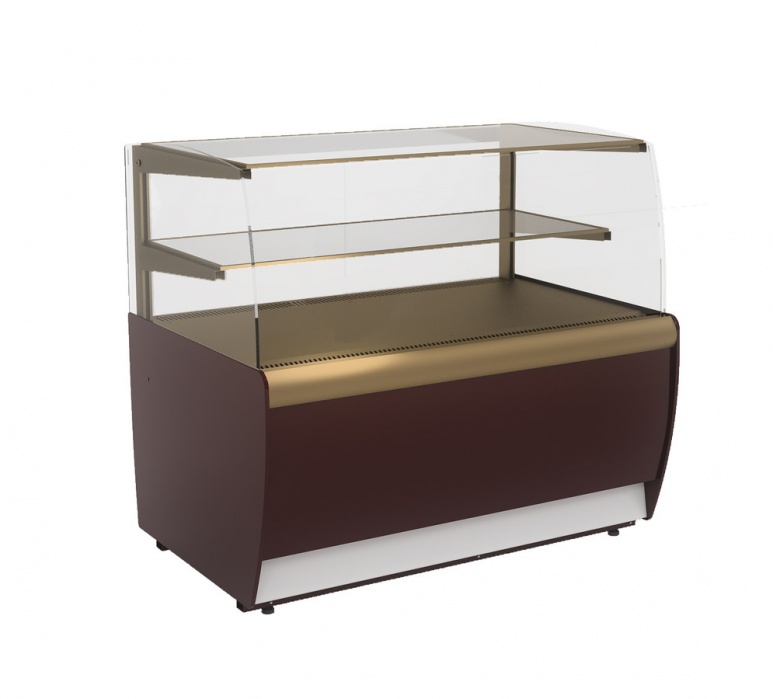Витрина кондитерская Carboma K70 VM 1,3-12 LIGHT Паттерн (0105 Венге)