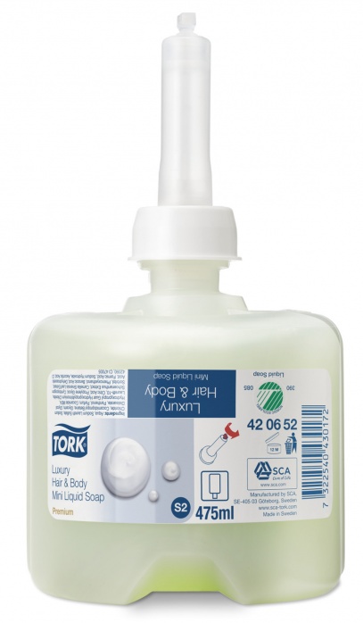 Жидкое мыло Tork 420652, шампунь люкс для тела и волос