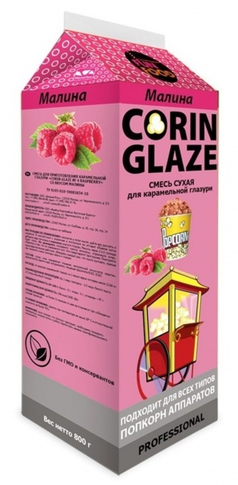 Вкусовая добавка для поп-корна FunFoodCorp Corin Glaze малина 9,6кг