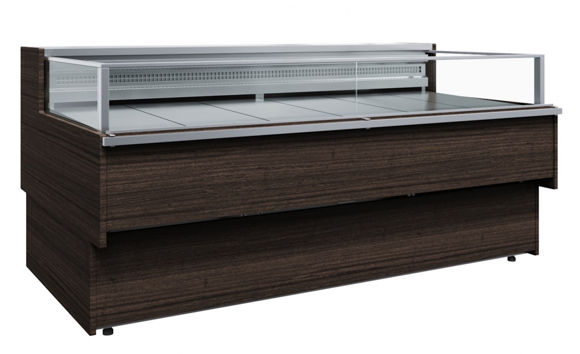 Витрина холодильная Carboma GC110 VM 2,0-2 динамика (1006 дуб)