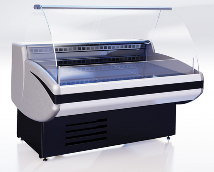 Витрина универсальная Cryspi Gamma-2 SN 1800 (RAL 3004)