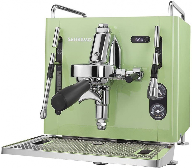 Кофемашина Sanremo Cube R Absolute 1 гр. автомат зелёная