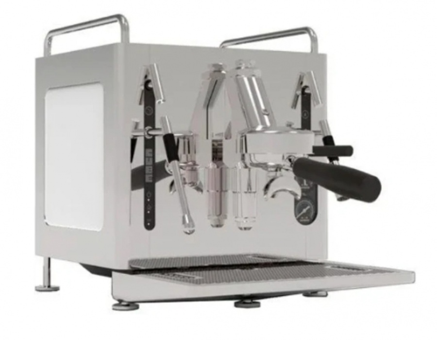 Кофемашина Sanremo Cube V Bicolor 1 гр. полуавтомат стальная-белая