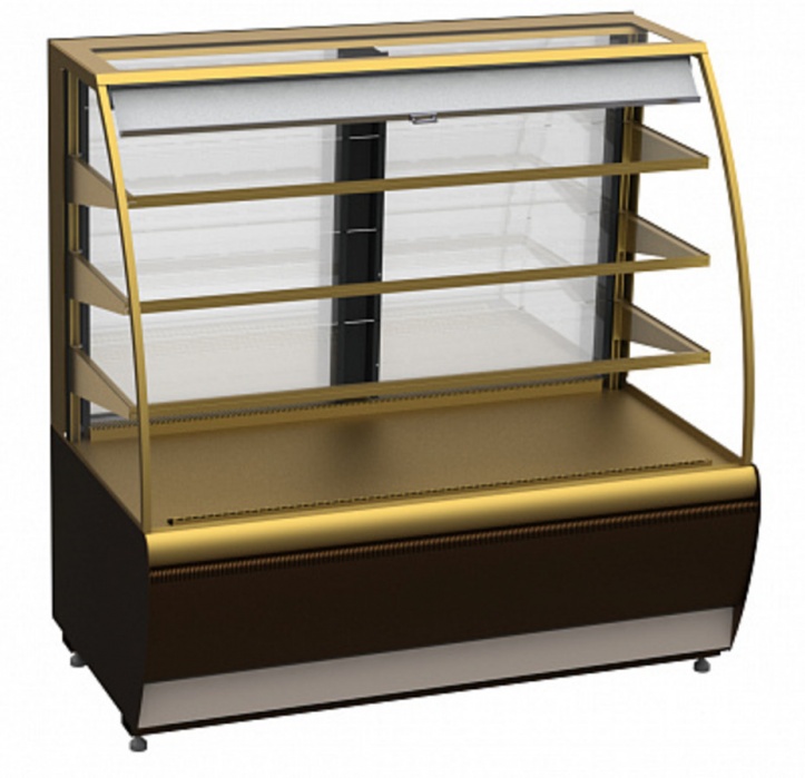 Витрина кондитерская Carboma K70 VM 1,3-2 STANDARD 0102-0109(ВХСв-1,3д)открытая