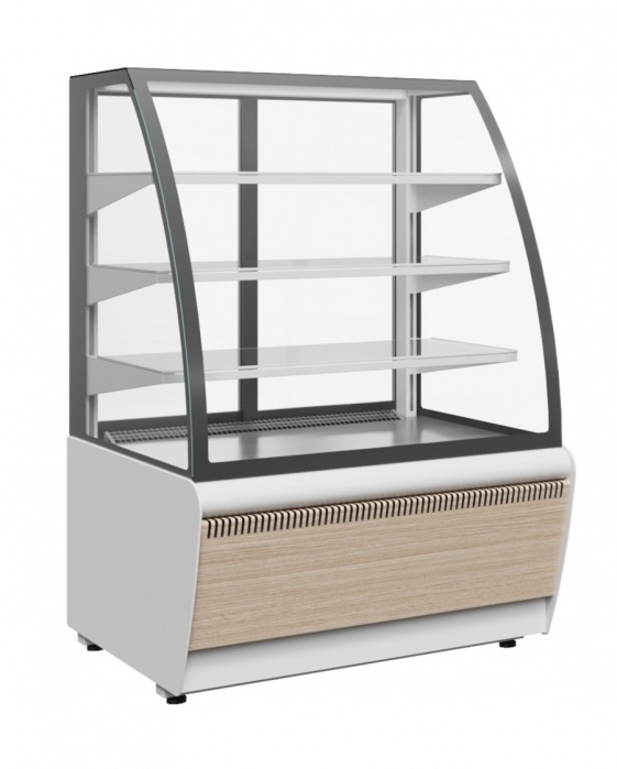 Витрина кондитерская Carboma K70 VV 1,3-1 STANDARD Паттерн (0107 Ольха)