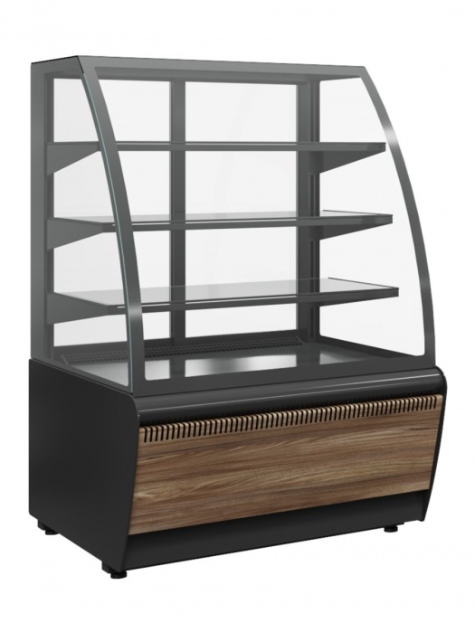 Витрина кондитерская Carboma K70 VV 1,3-1 STANDARD Паттерн (0108 Темный дуб)