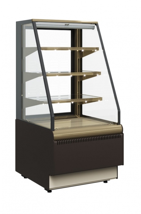 Витрина кондитерская Carboma KC70 VM 0,9-2 STANDARD 9006-9005 (открытая)