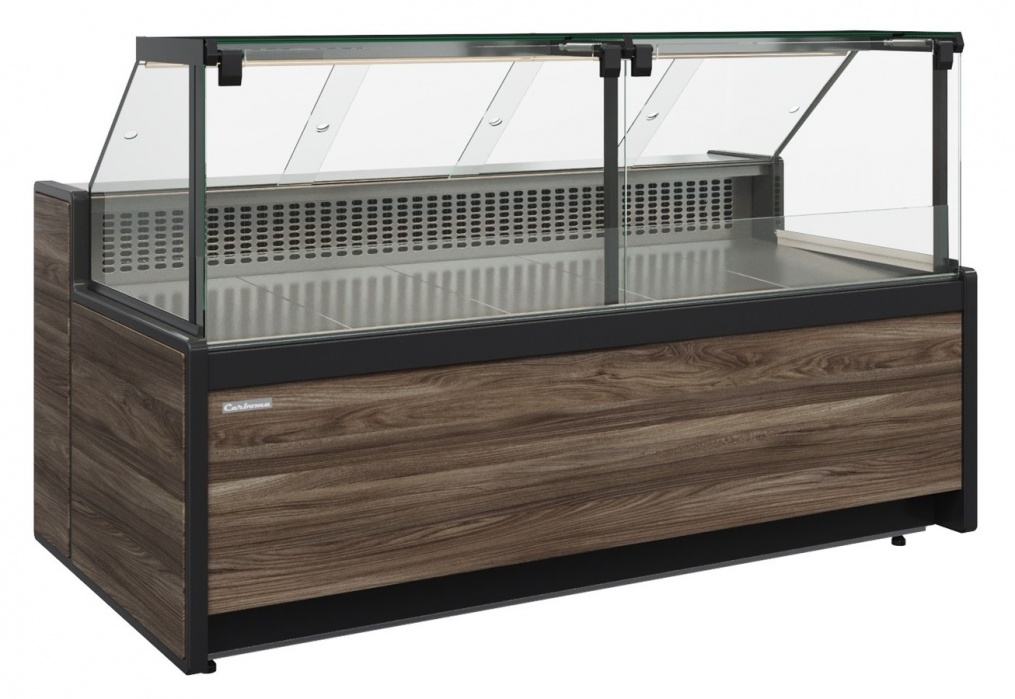 Витрина морозильная Carboma GC111 SL 2,0-1 (1008 Темный дуб)