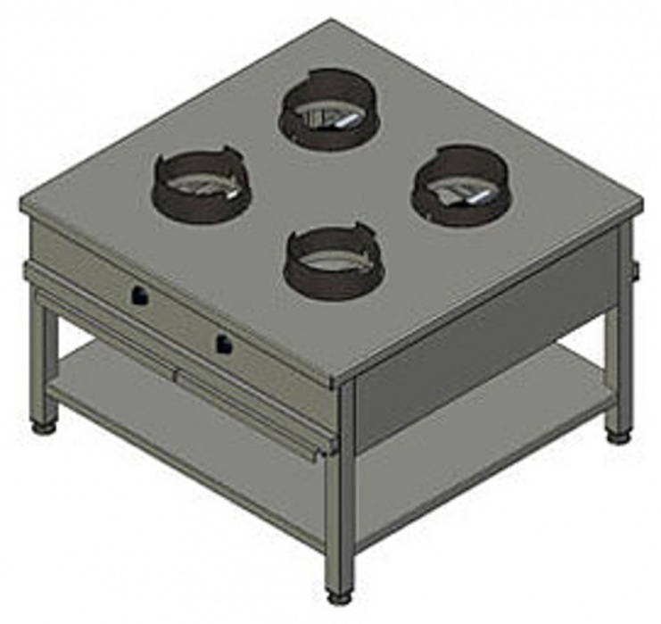 Плита газовая Вулкан-Heidebrenner KSW 04 8791