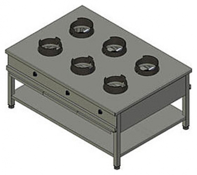 Плита газовая Вулкан-Heidebrenner KSW 06 8793