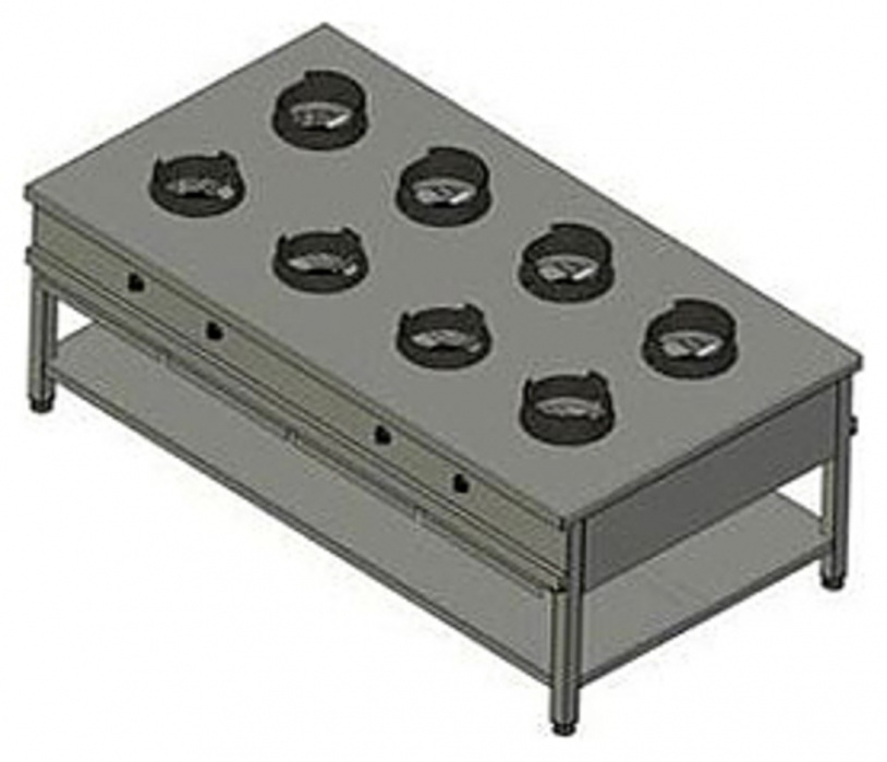 Плита газовая Вулкан-Heidebrenner KSW 08 8795