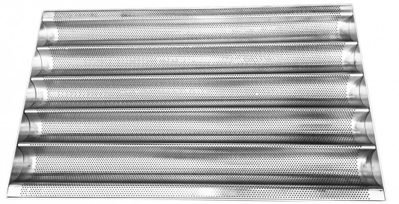 Противень Miratek MR46915 багетный перф. 5 волн