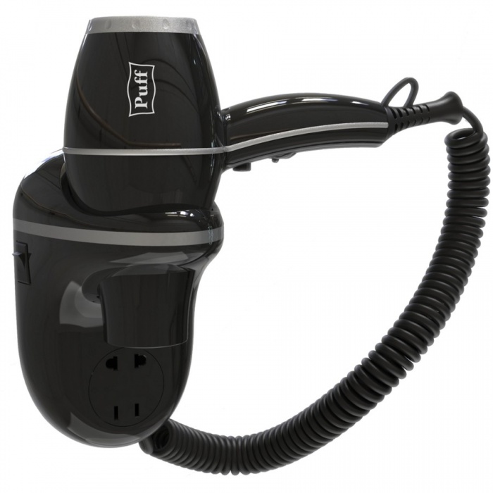 Фен настенный Puff 1800ВlB