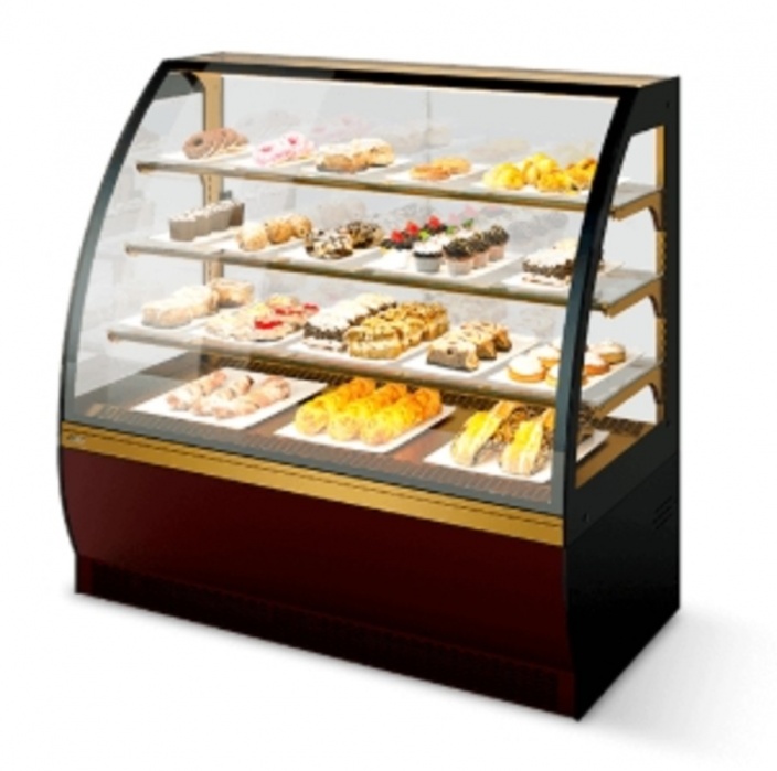 Витрина кондитерская Chilz Vete 90, Шоколад/Золотой глянец