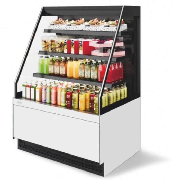 Витрина кондитерская Chilz Vete II kub OF 130, Белый глянец