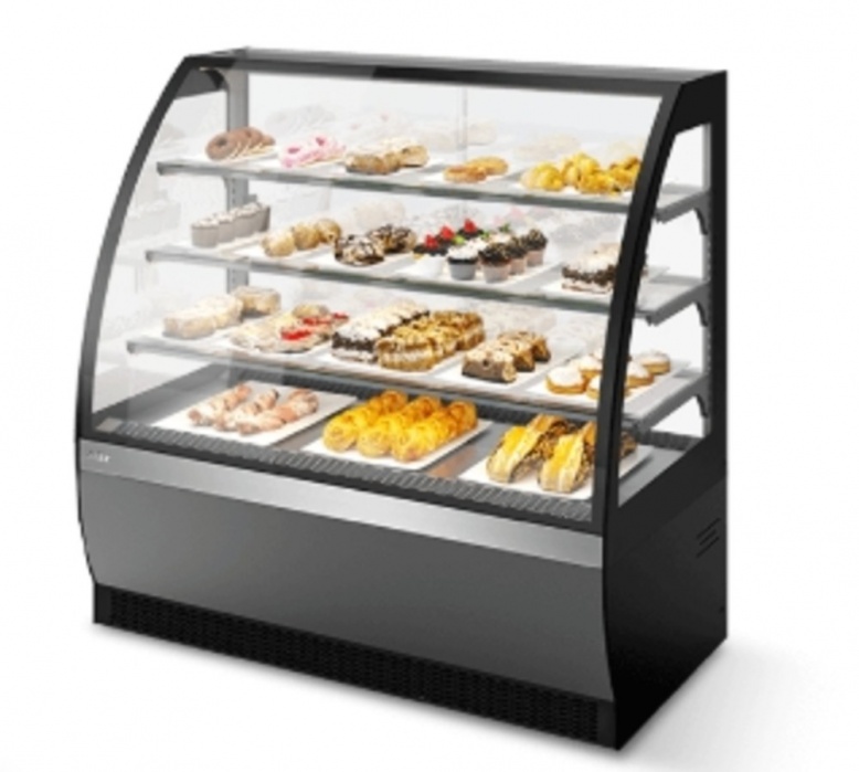 Витрина кондитерская Chilz Vete 90, Серый матовый/Шлиф. нерж.