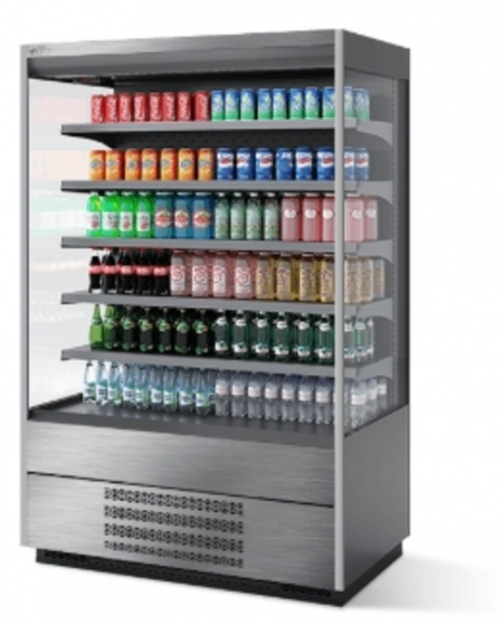 Горка холодильная Chilz Berg 125, Шлифованная нержавейка