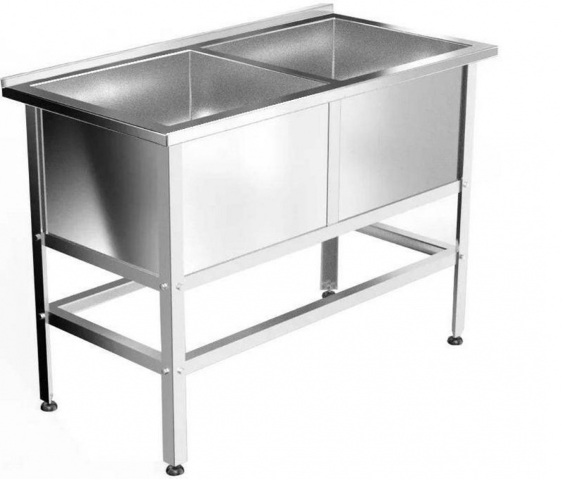 Ванна моечная GPsteel ВМБ-2 1040/530/850-с