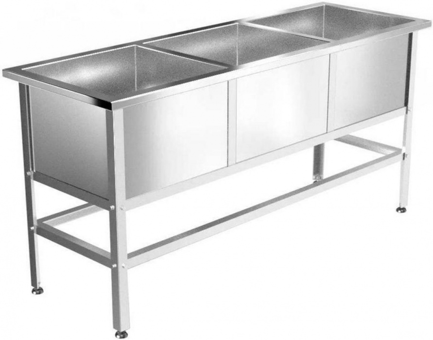 Ванна моечная GPsteel ВМ-3 1850/630/850-с