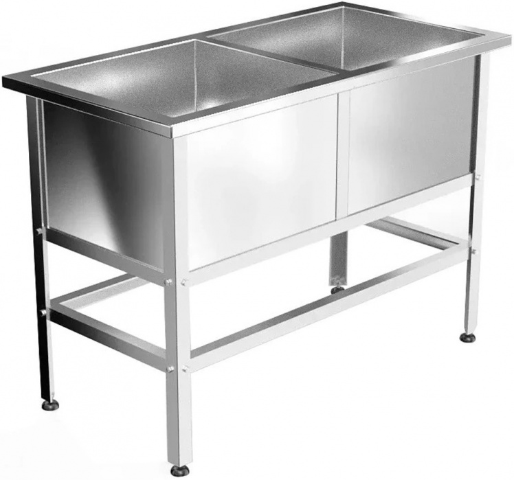 Ванна моечная GPsteel ВМ-2 1040/530/850-э