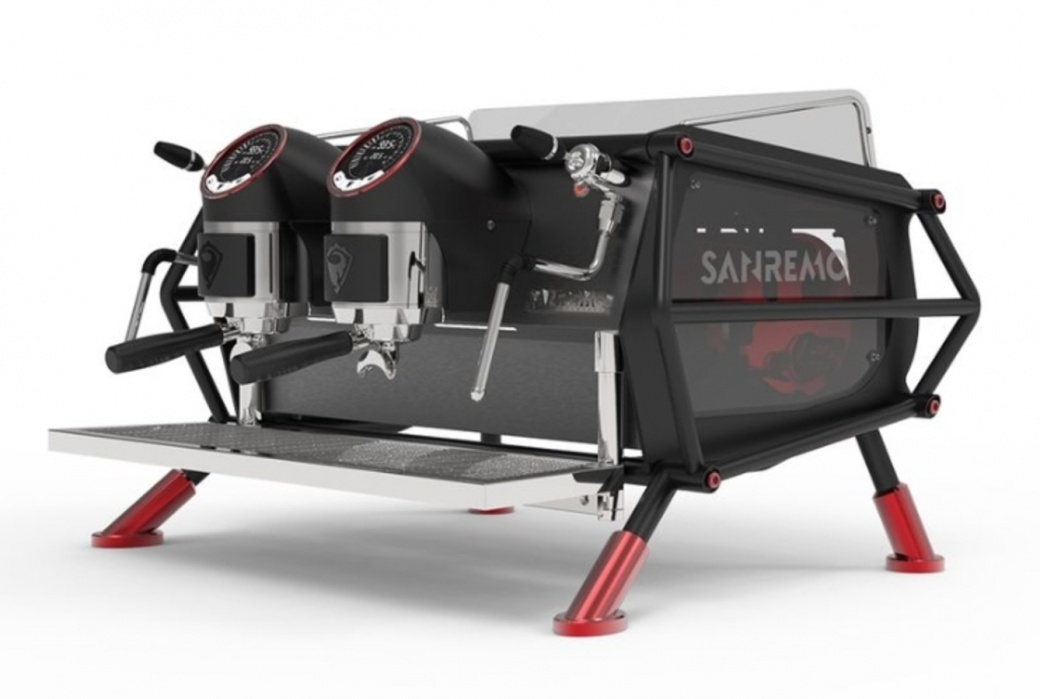 Кофемашина Sanremo Cafe Racer Naked 2 гр. черно-красная