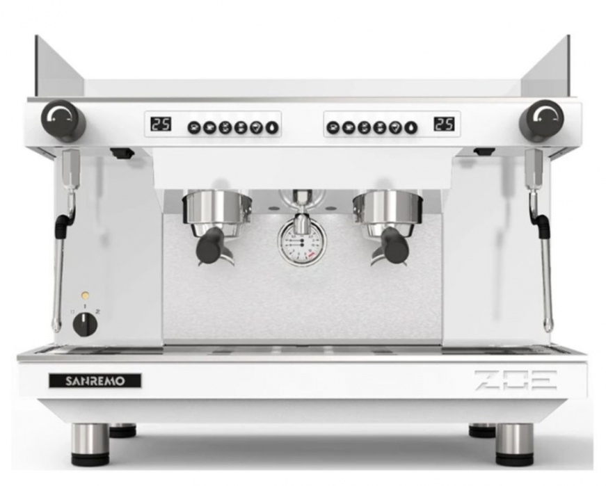 Кофемашина Sanremo Zoe Competition SED,автомат 2 выс.группы, белая