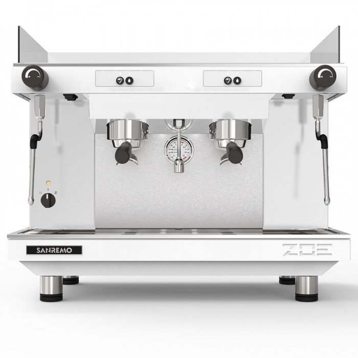 Кофемашина Sanremo Zoe SAP (полуавтомат) 2 высокие гр. белая