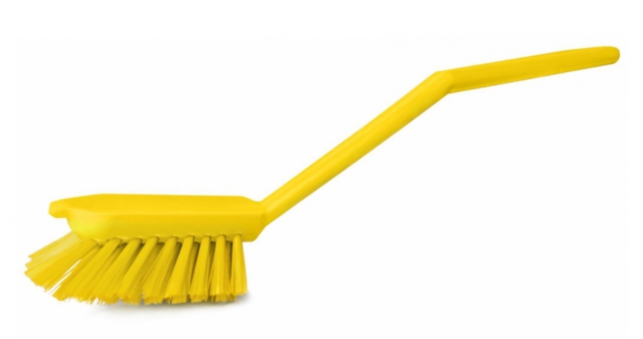 Щетка ручная Haccper 864011Y, с короткой ручкой для мытья посуды, 290мм